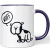 JUNIWORDS Tasse, Wuff Hund, Wähle Farbe, Lila