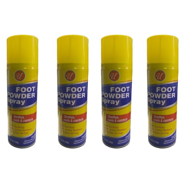 Foot powder spray soothes, cools & comforts  fights odor all day 4.8oz