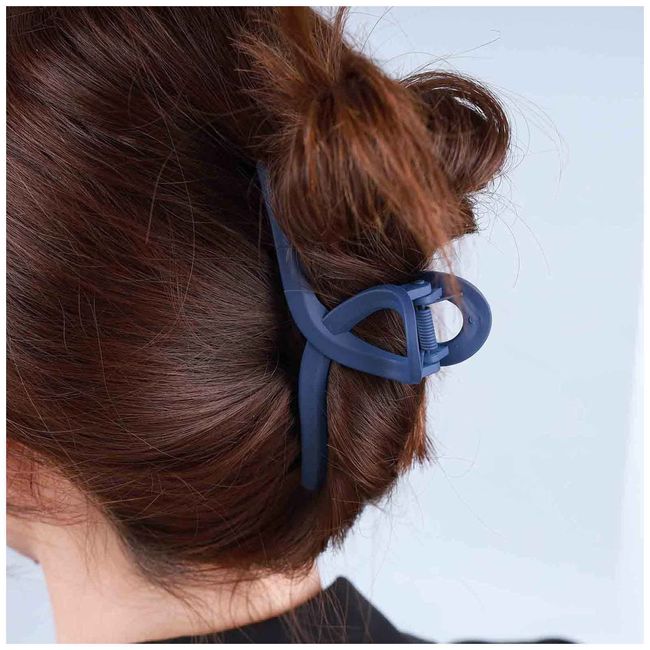 Yheakne Vintage Acryl Haar Klauen Clip Kunststoff Haar Klauen Clip Plain Haar Halter Clips Jelly Kiefer Haar Klammer Französisch Fang Barrette Dekorative Haarzubehör Für Frauen Und Mädchen (navy Blau)