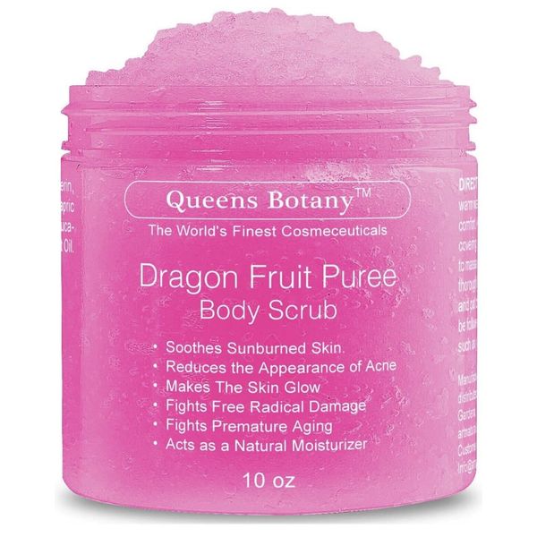 Dragon Fruit Body Scrub Moisturizing Shea Butter Saffron 10 oz