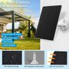 Solar Panel for Security Camera,5W USB Solar Panel for Cameras DC 5V,Camera Solar Panel Charger Micro USB & USB-C & DC,IP65 Waterproof Solar Panels with 9.8ft Cable,Adjustable Security Mount(2 Pack)