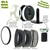 Silent Runner Glow Wheel 12" - Pet Exercise Wheel, Cage Attachment & Sandy Track