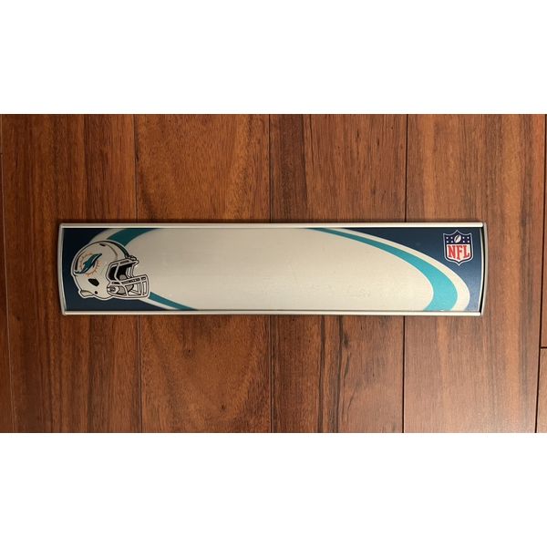 Miami Dolphins Locker Room Nameplate Blank