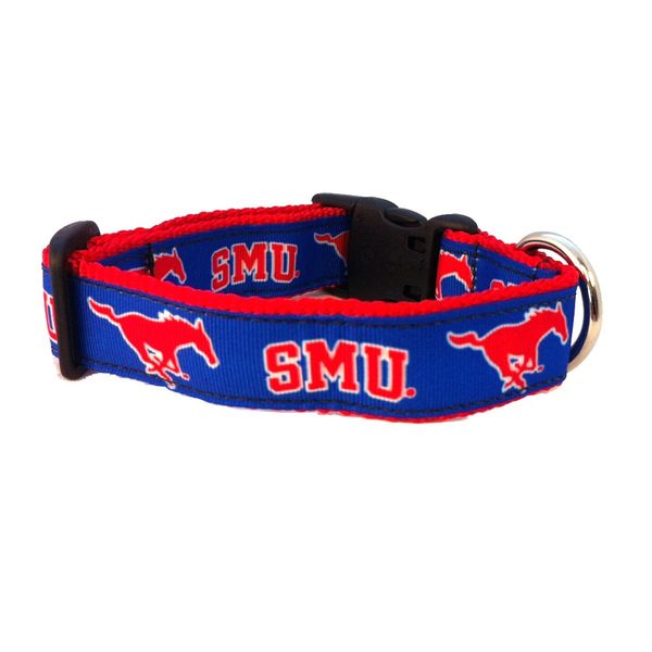 NCAA Southern Methodist Mustangs Dog Collar, Team, Medium