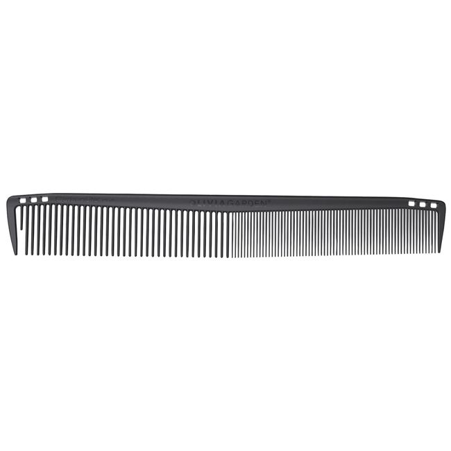 Olivia Garden CarbonLite 8.5" Cutting Comb made of carbon, ultra-light, high heat resistant, durable and anti-static