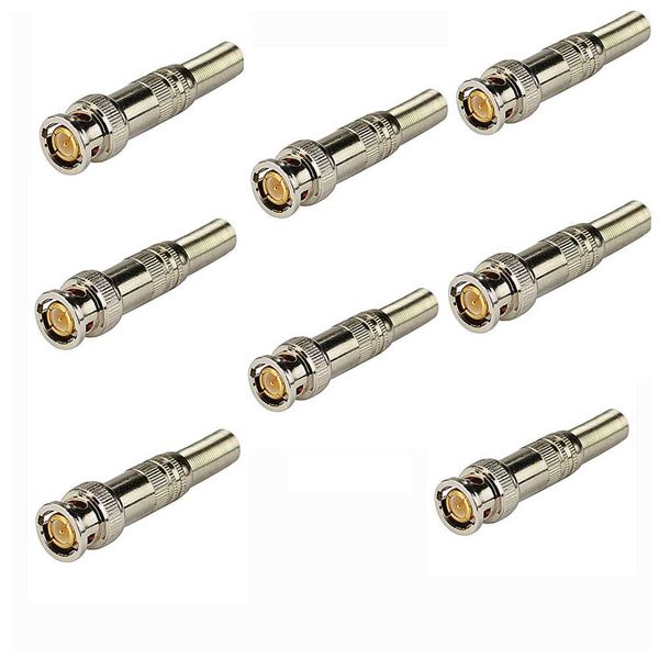 SiyuXinyi 8x Solderless Twist Spring BNC Connector Jack for Coaxial RG59 CCTV Camera