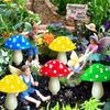 Newest Version 8-Pack Solar Mushroom Lights for Garden Decor, 8 Modes Waterproof Outdoor Multi-Colored Mushroom LED Fairy Lamp for Christmas Halloween Garden Yard Lawn