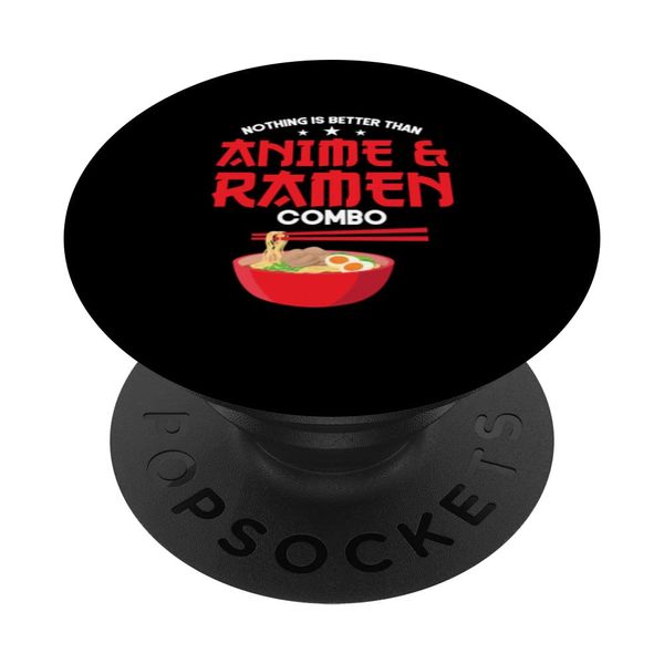 Nothing is better than anime & ramen combo Ramen PopSockets Swappable PopGrip