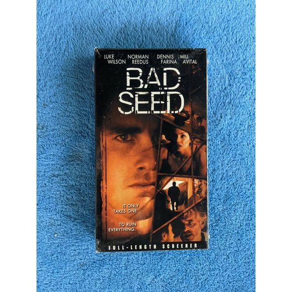 BAD SEED VHS Tape 2000 Screener Thriller Luke Wilson Norman Reedus NEW SEALED