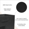Staircase Basket (Black) - Foldable, Water-Resistant, L-Shape Stair Organizer