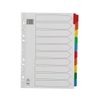 Rexel Mylar A4 Dividers 10 Part - Assorted Colours