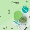 Casalfe Konjac Natural Facial Sponge 100% Biodegradable for Gentle Exfoliation - Contains Antioxidant Tea, Green