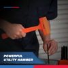 NEIKO 02849A 4 Lb Dead Blow Hammer, Neon Orange | Unibody Molded | Checkered Grip | Spark and Rebound Resistant