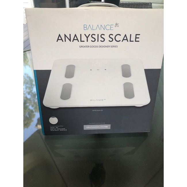 Greater Goods Analysis Scale Greater Goods Designer Series New White Glass Top