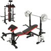Adjustable Weight Bench 600lbs 6-in-1 Foldable Workout Bench Set for Full Body*&