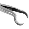 QWORK® Langbeckzange mit Ringspitze ,Telefonzange gebogen , 280 mm