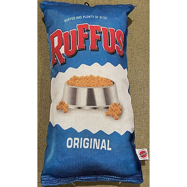 Petoom Potato Chip Ruffus Pet Chew Dog Toy Squeaker Crinkle Paper Inside NWOT