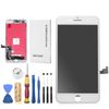 SZM iPhone 8 Plus 3D Touch Screen Repair Replacement Front Panel (Windshield Digitizer) with Repair Tools (8 Plus White)