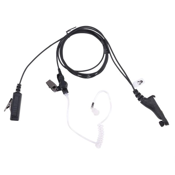 AIRSN Earpiece for Motorola Radio XPR 7550 XPR6350 XPR6550 XPR6580 Walkie Talkie with Acoustic Tube and PTT MIC Surveillance Headset