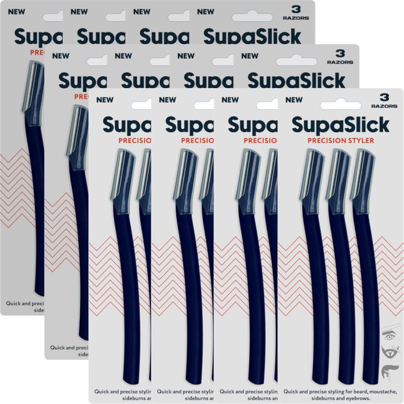 Bamboo Panda 12x SupaSlick Precision Styler Razor For Men - 3 Pack ...
