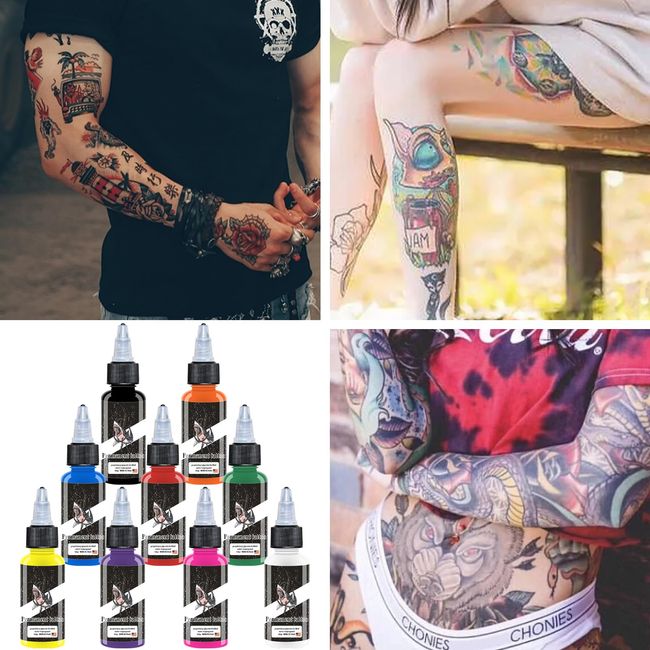 Millennium Mom's Nuclear UV Blacklight Tattoo Ink - 9 Multicolor