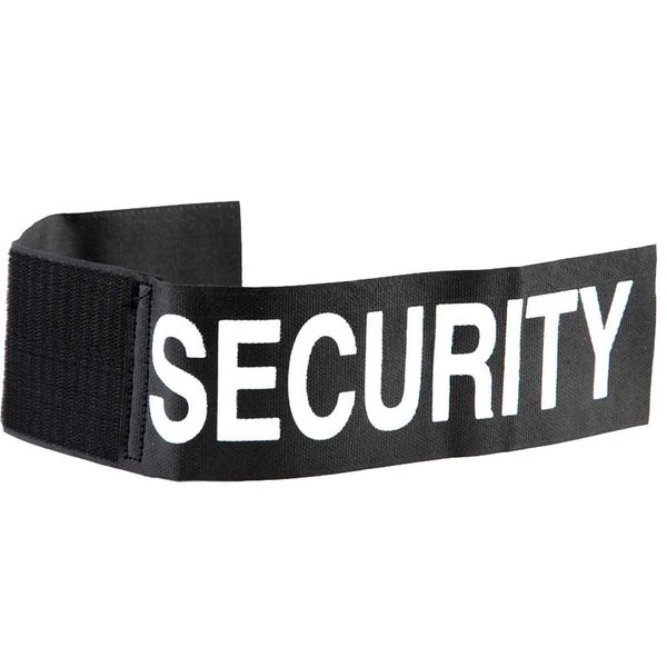 101 Inc. Security Armband with Velcro Badge, 45 cm, Arm Tape, black