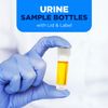15 Urine Sample Bottles Specimen Pot Graduated Container with Lid & Label 30ml