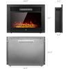 YODOLLA 28.5" Electric Fireplace Insert with 3 Color Flames Fireplace Heater