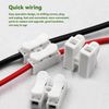 100pcs CH2 Quick Connector Spring Wire Blocks Cable Clamp Terminal Blocks for Secure Electrical Connections