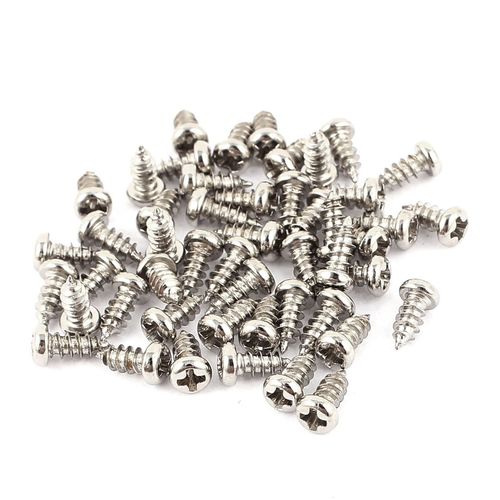 uxcell M2.5 x 6mm Cross Pan Head Stainless Steel Self Tapping Screw Bolts, Pack of 50