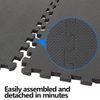 F2C 24 Pieces Puzzle Exercise Mat EVA Foam Interlocking Tiles with 48 End Borders for Gym Home Exercise Workout Floor Protecting, Cover 96 Square Feet