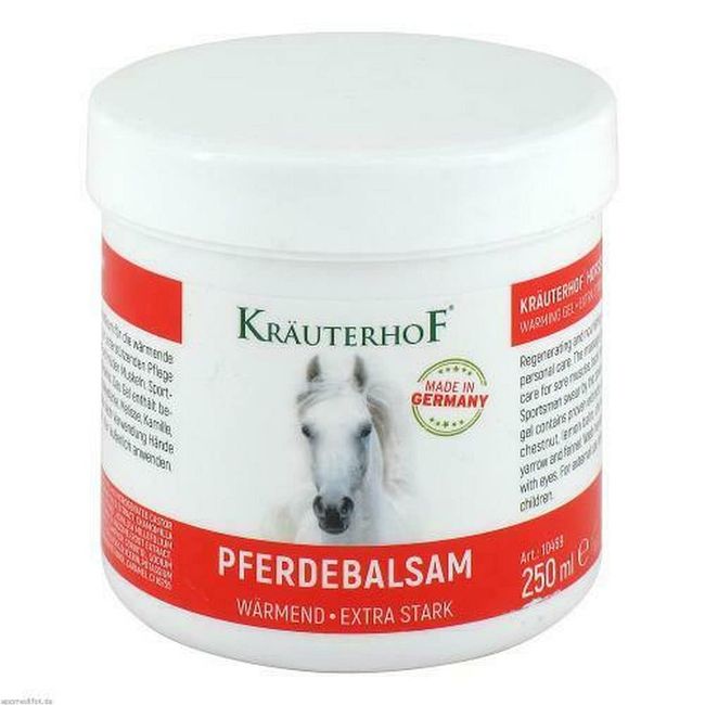Horse balm warming gel Pferdebalsam Krauterhof 250 ml