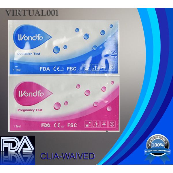 WONDFO 100 ovulation and 20 pregnancy (100 LH+20 HCG) test strips