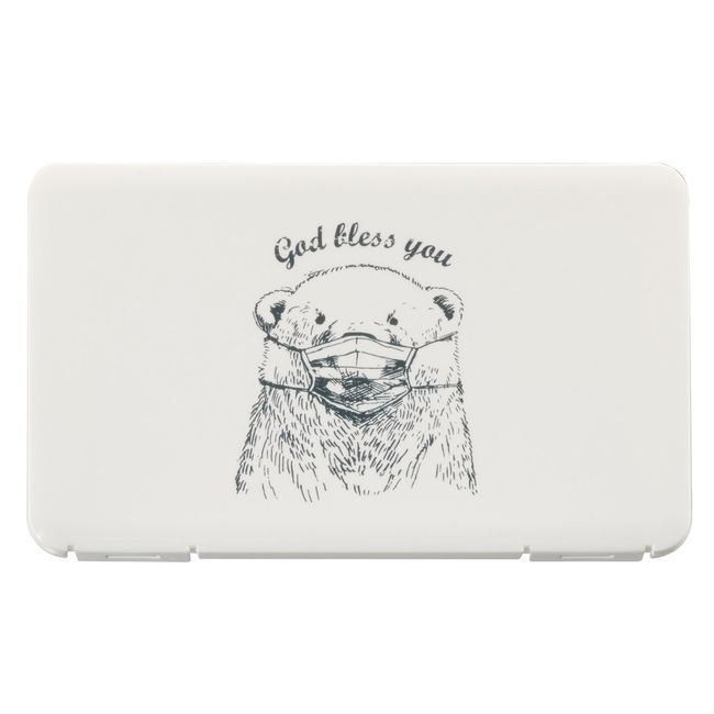 Iseto I-562 Portable Mask Case, White Bear