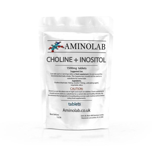 Aminolab - Choline + INOSITOL 1500mg 120 Tablets