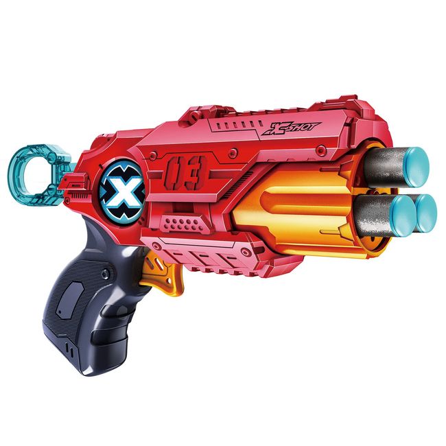 BANDAI X-SHOT X-Shot Cool Striker Red Barrel Revolver 3