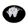 Funny tooth brushes your teeth with the toothbrush teeth PopSockets Adhesive PopGrip