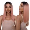 The Peachie - Peach Straight Lob Lace Front Wig