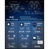 Joso Wireless Controller for Switch/PS4/Android/iOS/PC Gaming Controller with Phone Holder/Double Trigger Key/Hall Effect/Turbo/Macro programmable/Remote Play/Xbox Cloud Gaming/Steam White