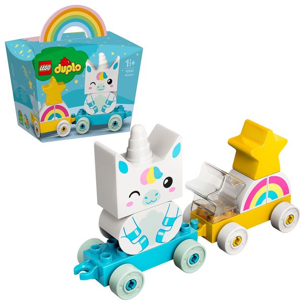 LEGO Duplo 10953 My First Unicorn Toy Train for 1.5 Year Old Boys and Girls, My First Construction Set