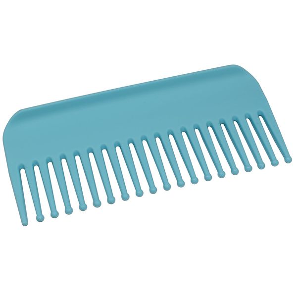 Professional Detangling Wet Comb, Standable Wide Tooth Hair Styling Comb for Men Women Pompadour Long Straight Curly Wavy No Handle Shampoo Comb for Travel, Gymbag, Purse, Home, Office (Azure)