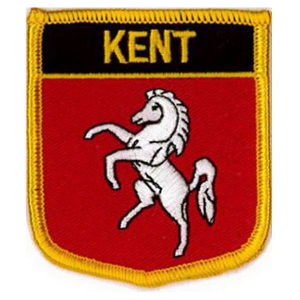 Klicnow Kent County Embroidered Patch 6CM X 7CM (2 1/2" X 2 3/4")