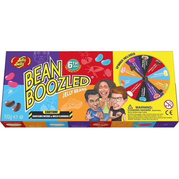 Jelly Belly BeanBoozled Spinner Jelly Beans Game Gift Box 99,2 g, 3a edizione con nuovi sapori calzini puzzolenti e ritagli di prato (confezione da 2)