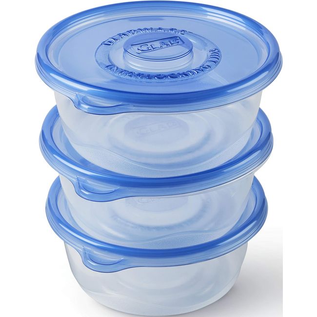 Glad gladware home mini round food storage containers, small food