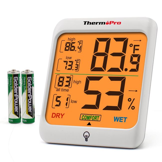 ThermoPro Digital Thermometer Wireless Indoor Outdoor Temperature Humidity  Meter