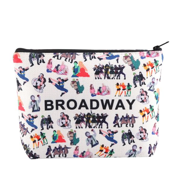 AKTAP Broadway Theater Musicals inspirierte Kosmetiktasche Musikliebhaber Reise Kulturbeutel West End Theater Tasche, West End Theatertasche, modisch