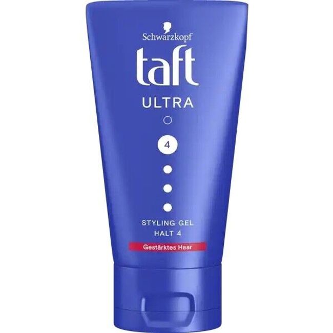 Schwarzkopf taft Ultra Styling Gel 1 tube HOLD #4 -150ml-FREE SHIPPING