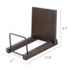 Vinyl Record Storage Holder Modern Album Display Solid Wood Stand with