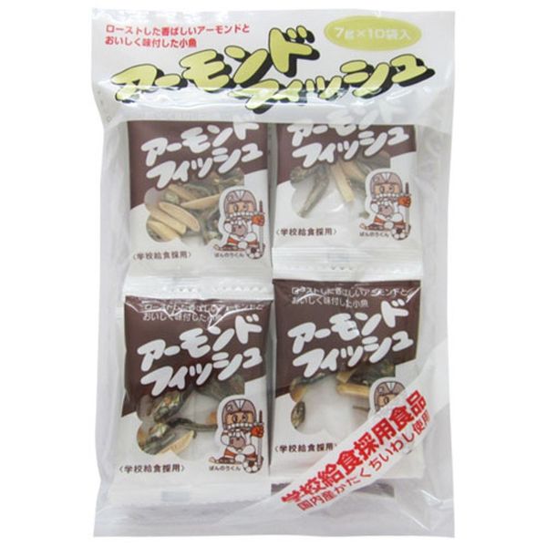 Fujisawa Shoji Almond Fish (0.2 oz (7 g) x 10 Bags