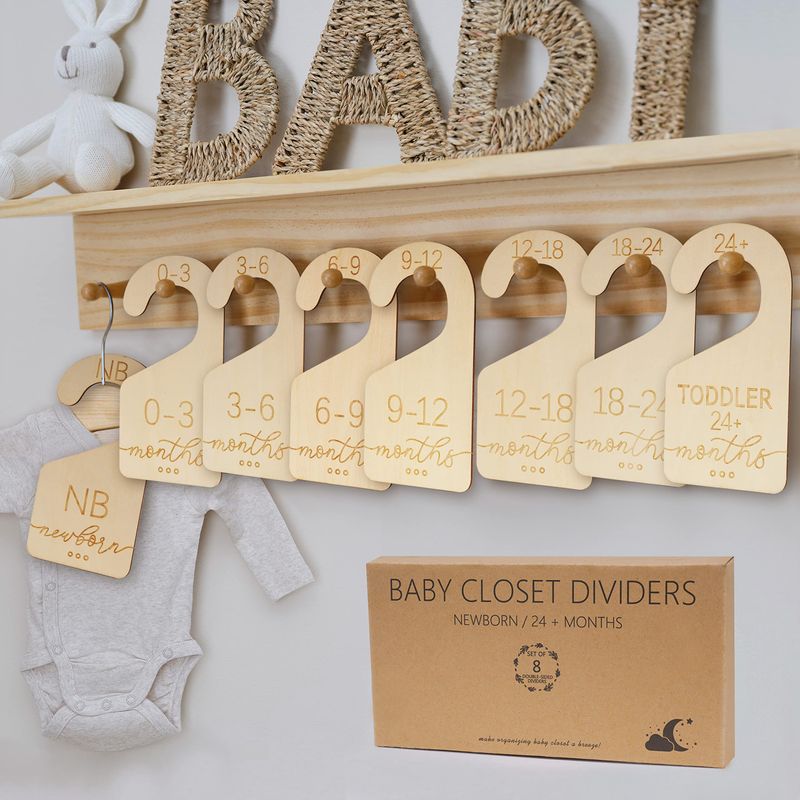 Onyiboer Baby Closet Dividers for Clothes Organizer - Set of 8 ...